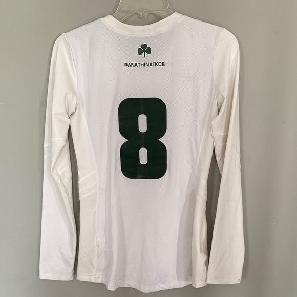 Nike Women's White and Green Long Sleeve Jersey Panathinaikos Irish - Picture 5 of 8